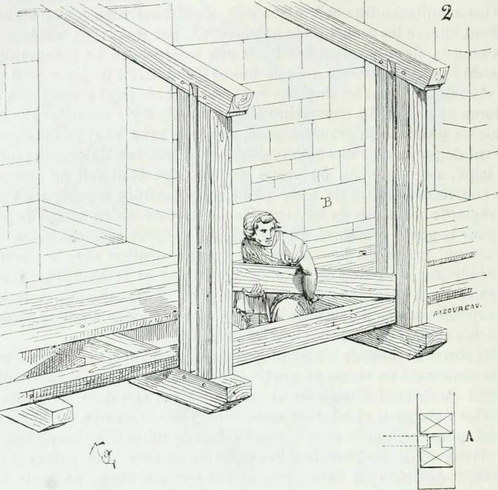 An illustration from Dictionnaire raisonné de l'architecture française du XIe au XVIe siècle, 1875, leaf 135