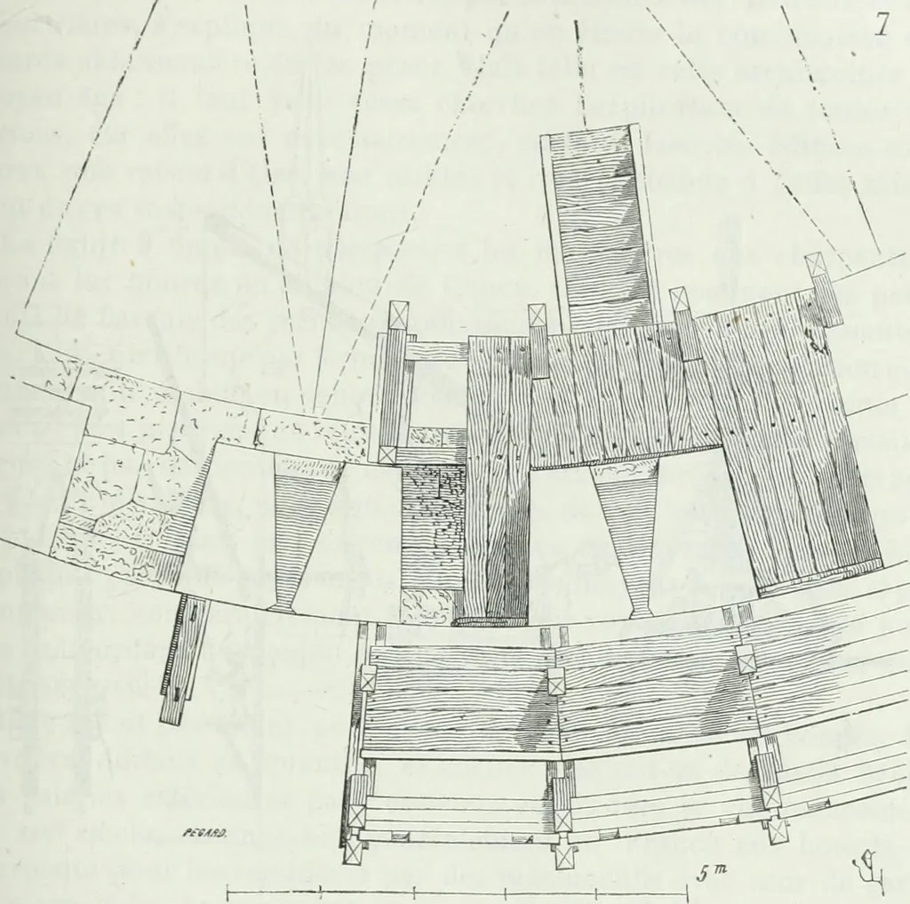 An illustration from Dictionnaire raisonné de l'architecture française du XIe au XVIe siècle, 1875, leaf 144