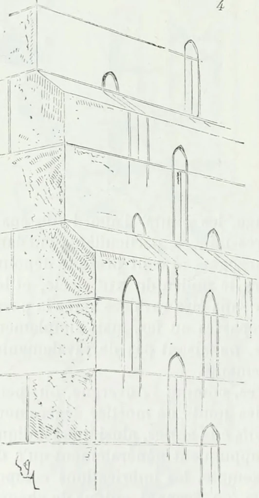 An illustration from Dictionnaire raisonné de l'architecture française du XIe au XVIe siècle, 1875, leaf 155