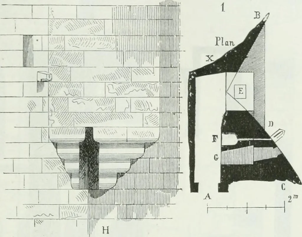 An illustration from Dictionnaire raisonné de l'architecture française du XIe au XVIe siècle, 1875, leaf 174