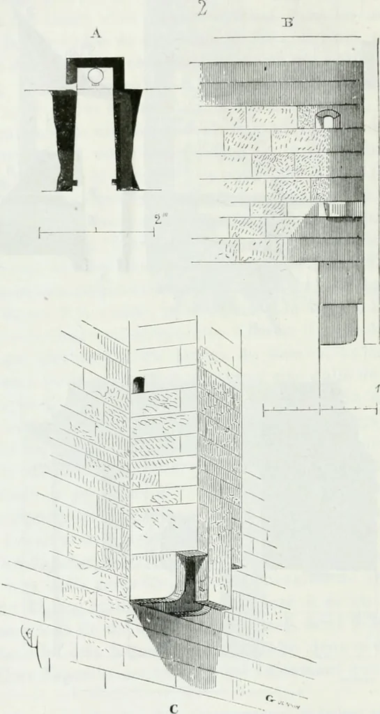An illustration from Dictionnaire raisonné de l'architecture française du XIe au XVIe siècle, 1875, leaf 175