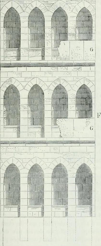 An illustration from Dictionnaire raisonné de l'architecture française du XIe au XVIe siècle, 1875, leaf 176