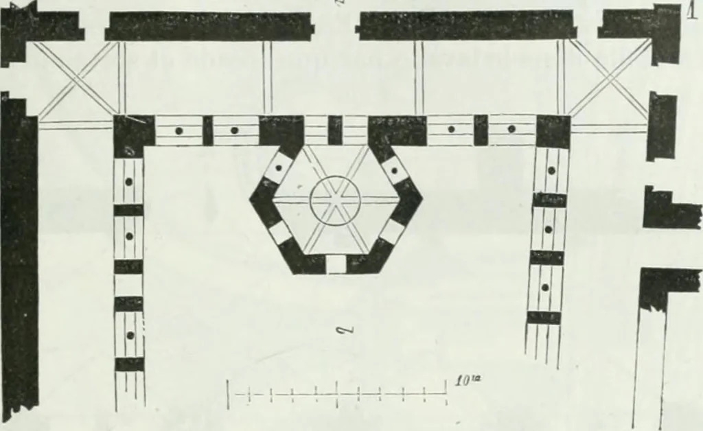 An illustration from Dictionnaire raisonné de l'architecture française du XIe au XVIe siècle, 1875, leaf 180