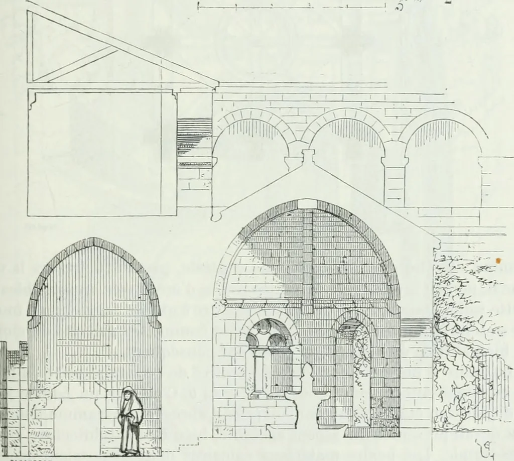 An illustration from Dictionnaire raisonné de l'architecture française du XIe au XVIe siècle, 1875, leaf 180