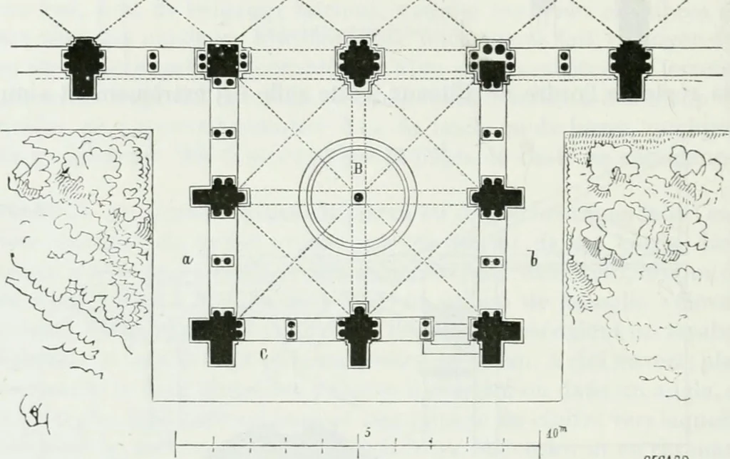 An illustration from Dictionnaire raisonné de l'architecture française du XIe au XVIe siècle, 1875, leaf 181