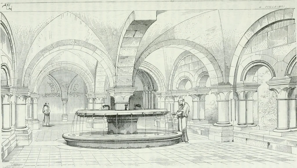 An illustration from Dictionnaire raisonné de l'architecture française du XIe au XVIe siècle, 1875, leaf 182