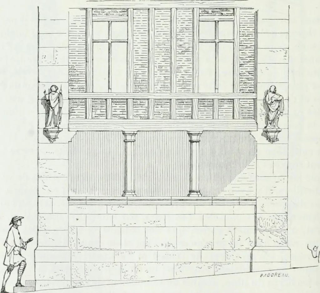 An illustration from Dictionnaire raisonné de l'architecture française du XIe au XVIe siècle, 1875, leaf 191