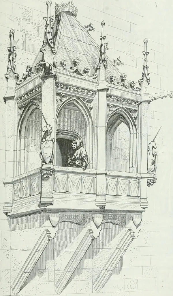 An illustration from Dictionnaire raisonné de l'architecture française du XIe au XVIe siècle, 1875, leaf 192