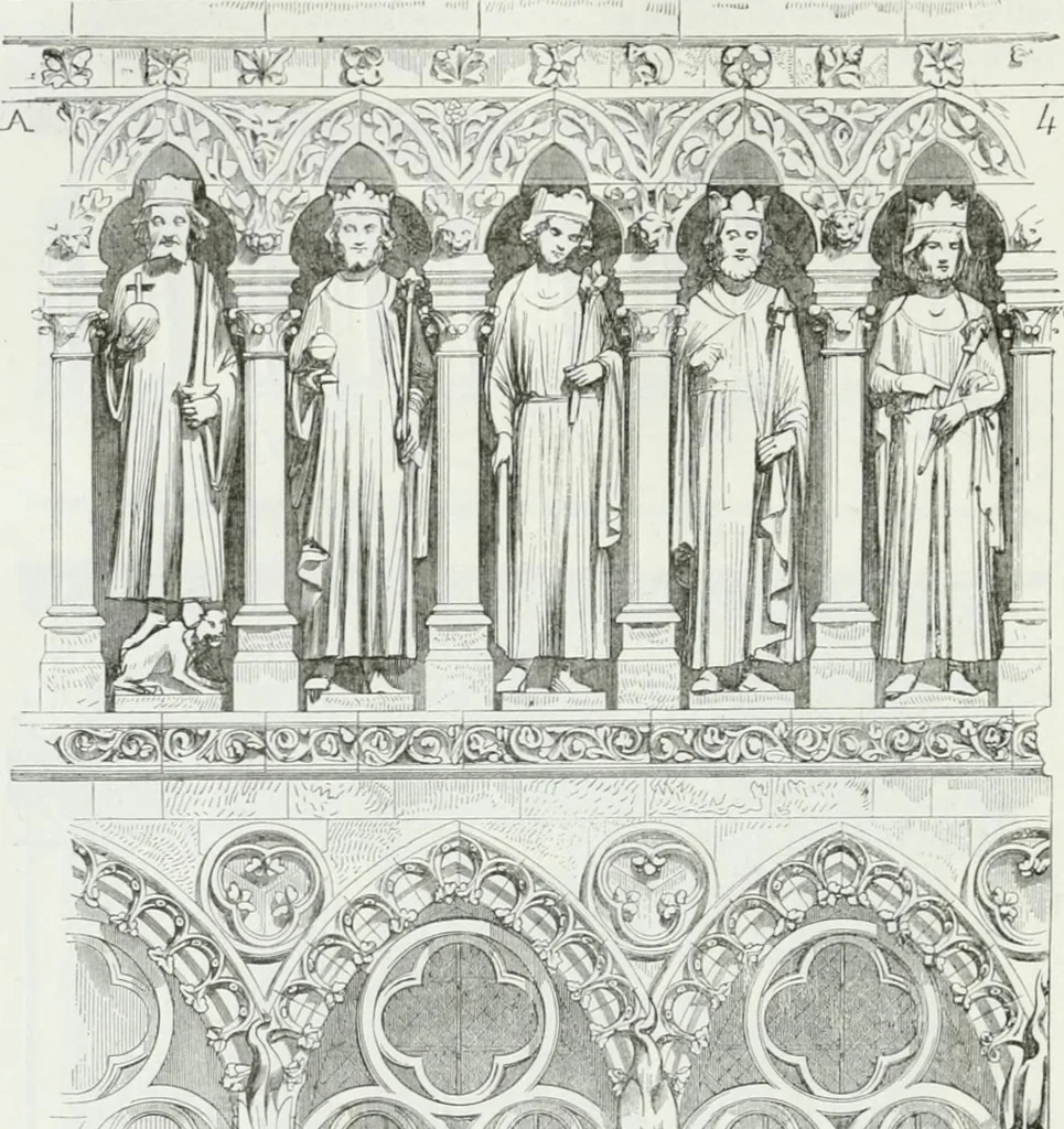 An illustration from Dictionnaire raisonné de l'architecture française du XIe au XVIe siècle, 1875, leaf 21