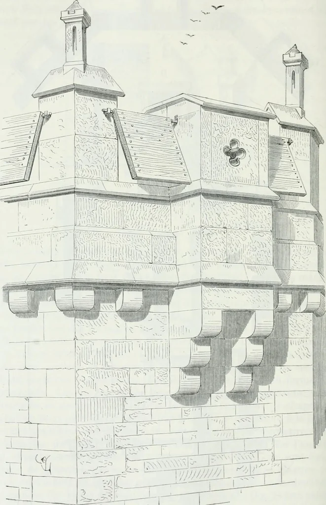 An illustration from Dictionnaire raisonné de l'architecture française du XIe au XVIe siècle, 1875, leaf 213