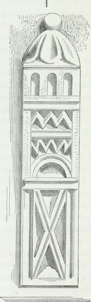 An illustration from Dictionnaire raisonné de l'architecture française du XIe au XVIe siècle, 1875, leaf 225