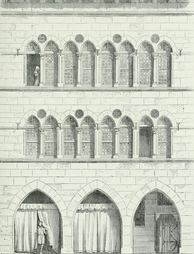 An illustration from Dictionnaire raisonné de l'architecture française du XIe au XVIe siècle, 1875, leaf 238