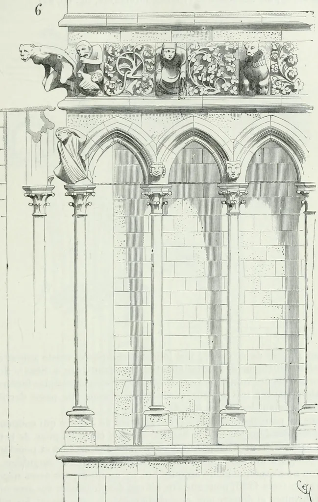 An illustration from Dictionnaire raisonné de l'architecture française du XIe au XVIe siècle, 1875, leaf 24