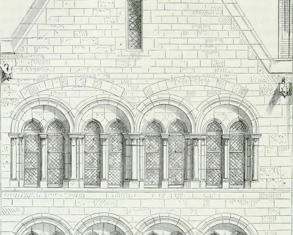 An illustration from Dictionnaire raisonné de l'architecture française du XIe au XVIe siècle, 1875, leaf 243