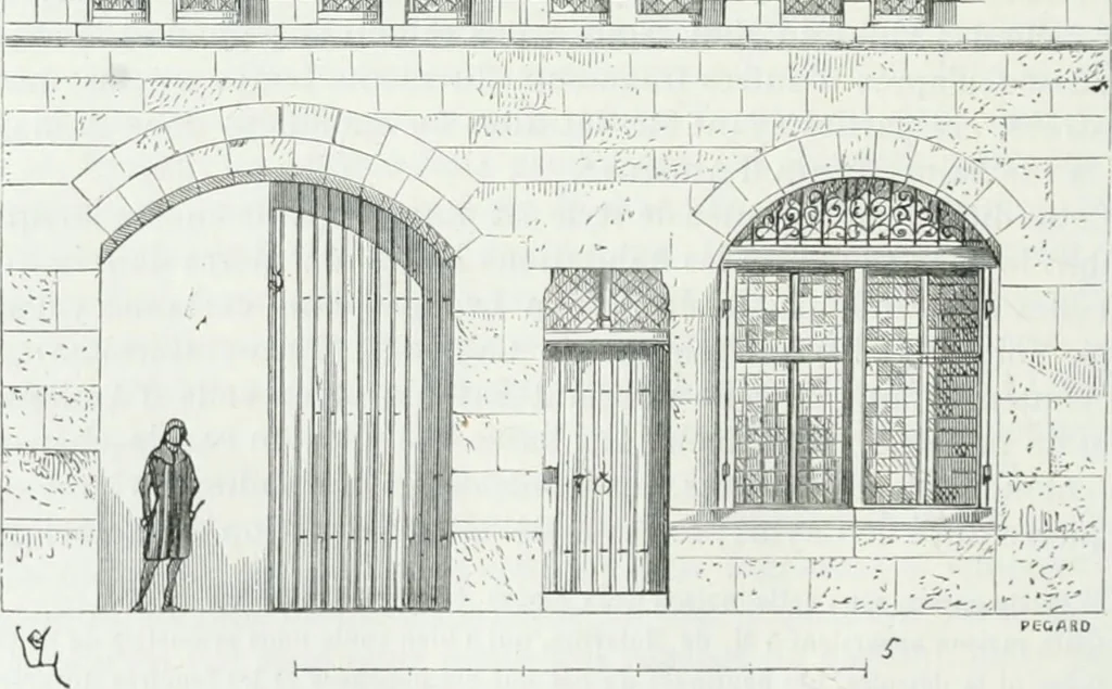 An illustration from Dictionnaire raisonné de l'architecture française du XIe au XVIe siècle, 1875, leaf 243