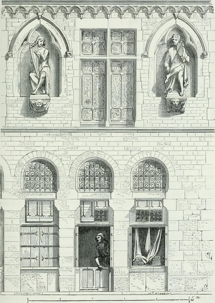 An illustration from Dictionnaire raisonné de l'architecture française du XIe au XVIe siècle, 1875, leaf 246