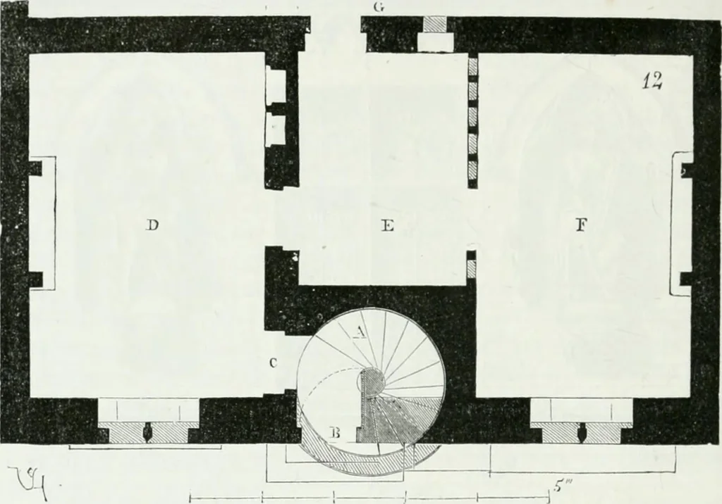 An illustration from Dictionnaire raisonné de l'architecture française du XIe au XVIe siècle, 1875, leaf 247