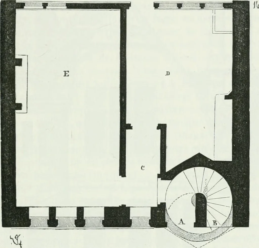 An illustration from Dictionnaire raisonné de l'architecture française du XIe au XVIe siècle, 1875, leaf 250