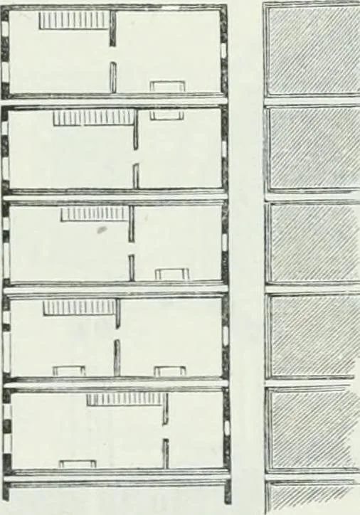 An illustration from Dictionnaire raisonné de l'architecture française du XIe au XVIe siècle, 1875, leaf 256