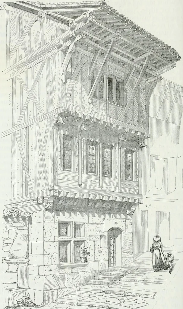 An illustration from Dictionnaire raisonné de l'architecture française du XIe au XVIe siècle, 1875, leaf 265