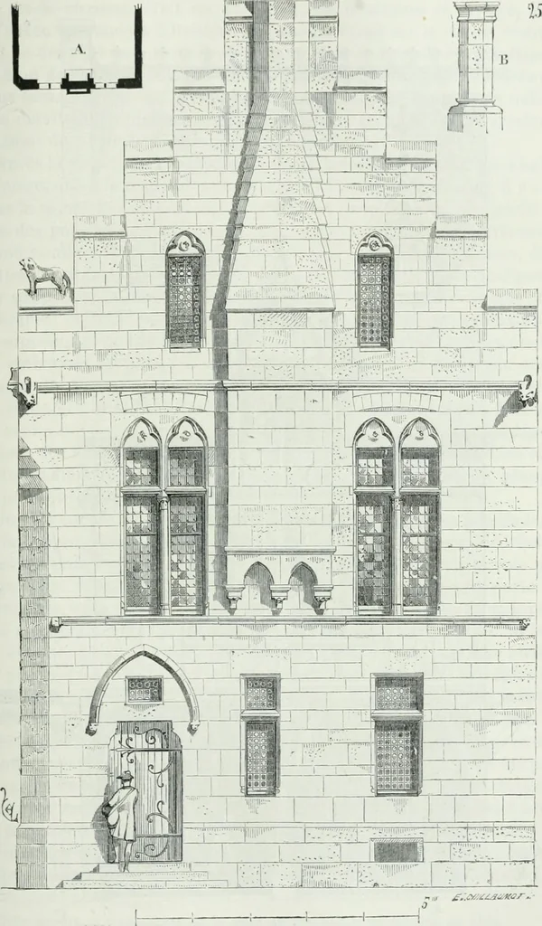 An illustration from Dictionnaire raisonné de l'architecture française du XIe au XVIe siècle, 1875, leaf 272