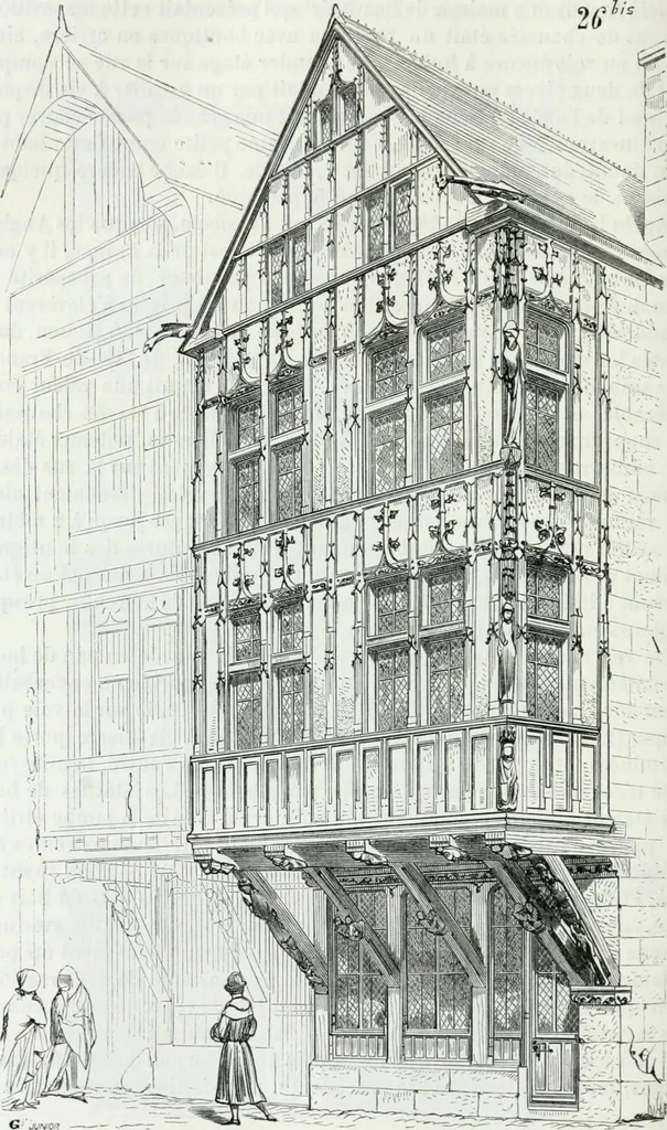 An illustration from Dictionnaire raisonné de l'architecture française du XIe au XVIe siècle, 1875, leaf 275