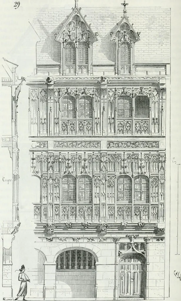 An illustration from Dictionnaire raisonné de l'architecture française du XIe au XVIe siècle, 1875, leaf 279