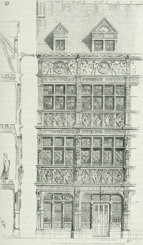 An illustration from Dictionnaire raisonné de l'architecture française du XIe au XVIe siècle, 1875, leaf 280