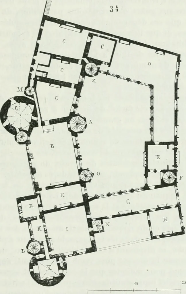An illustration from Dictionnaire raisonné de l'architecture française du XIe au XVIe siècle, 1875, leaf 288