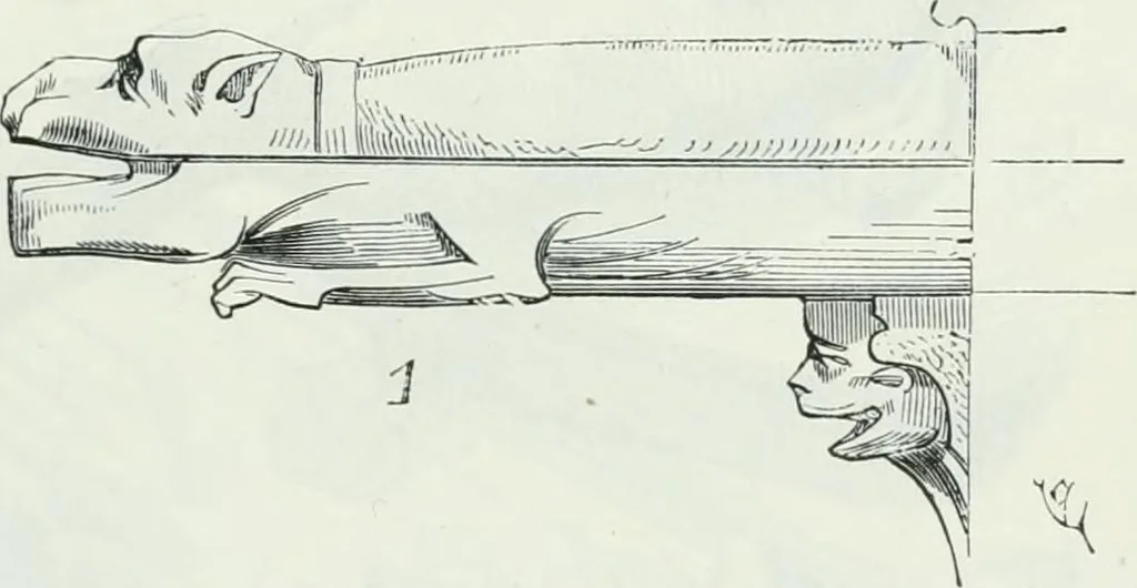An illustration from Dictionnaire raisonné de l'architecture française du XIe au XVIe siècle, 1875, leaf 30