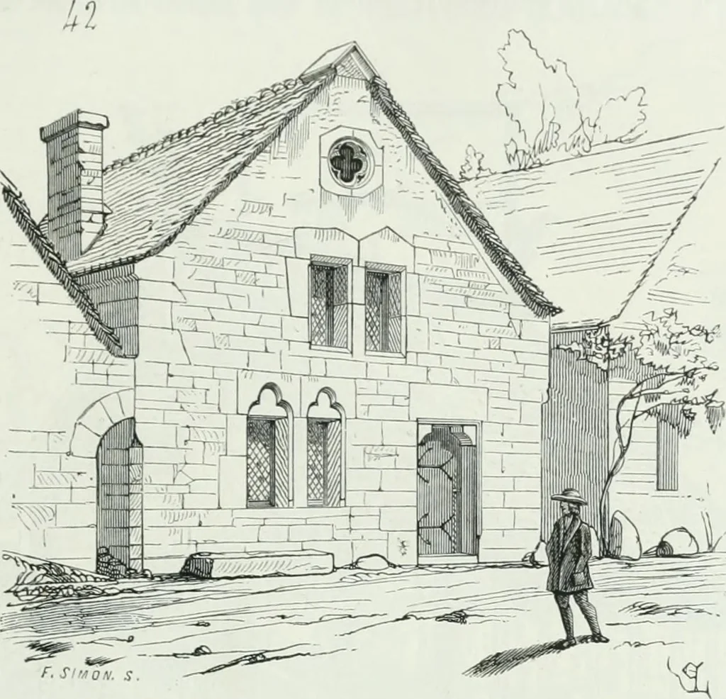 An illustration from Dictionnaire raisonné de l'architecture française du XIe au XVIe siècle, 1875, leaf 302