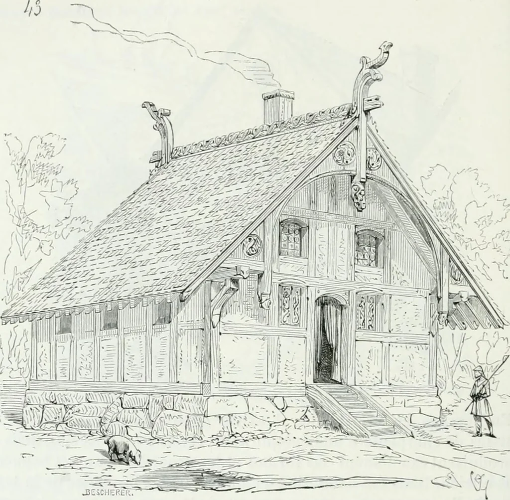 An illustration from Dictionnaire raisonné de l'architecture française du XIe au XVIe siècle, 1875, leaf 303