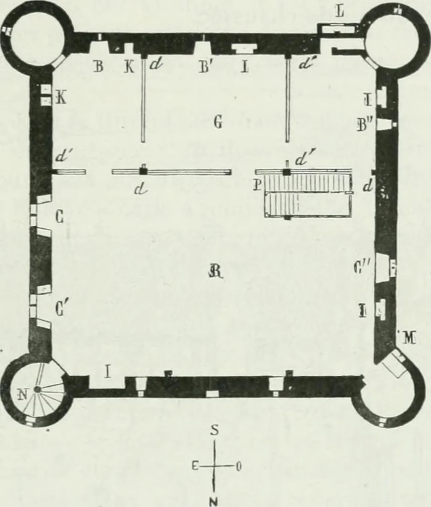 An illustration from Dictionnaire raisonné de l'architecture française du XIe au XVIe siècle, 1875, leaf 316