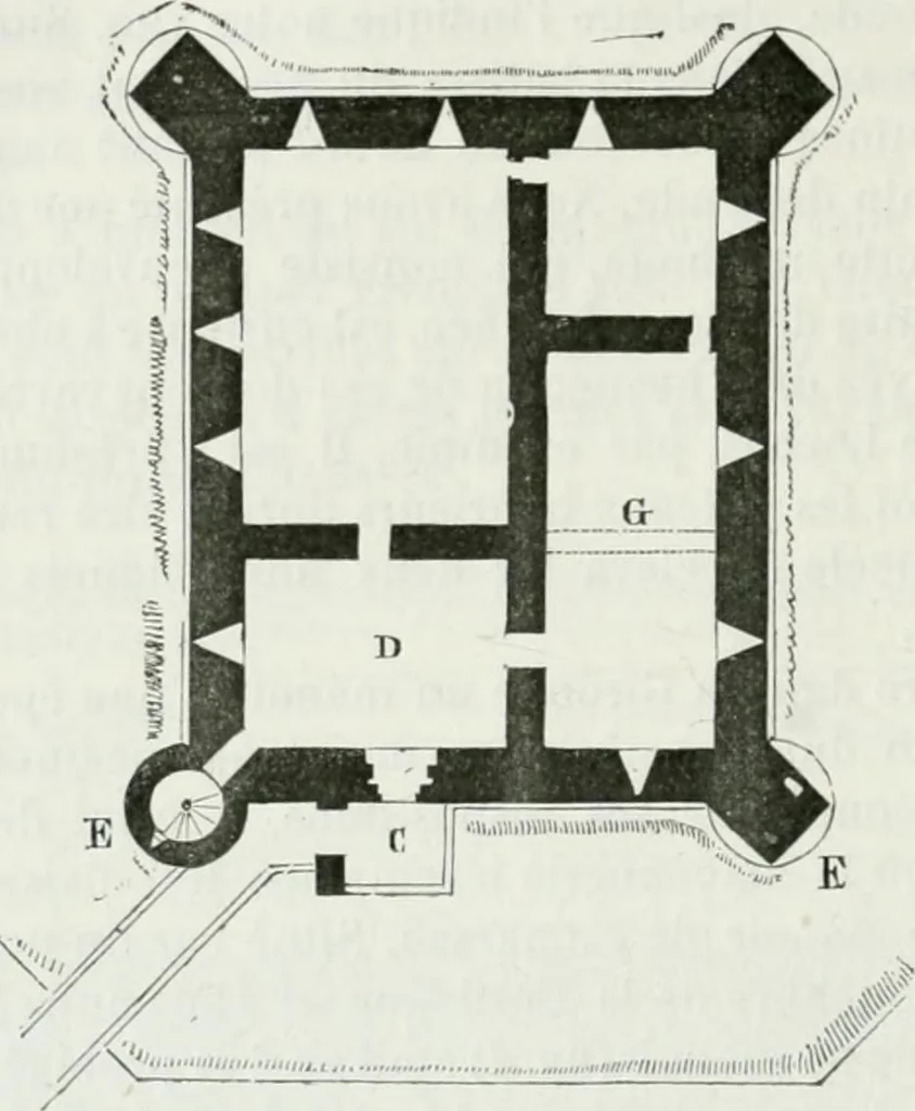 An illustration from Dictionnaire raisonné de l'architecture française du XIe au XVIe siècle, 1875, leaf 319