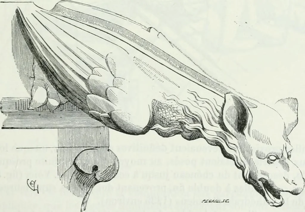 An illustration from Dictionnaire raisonné de l'architecture française du XIe au XVIe siècle, 1875, leaf 32