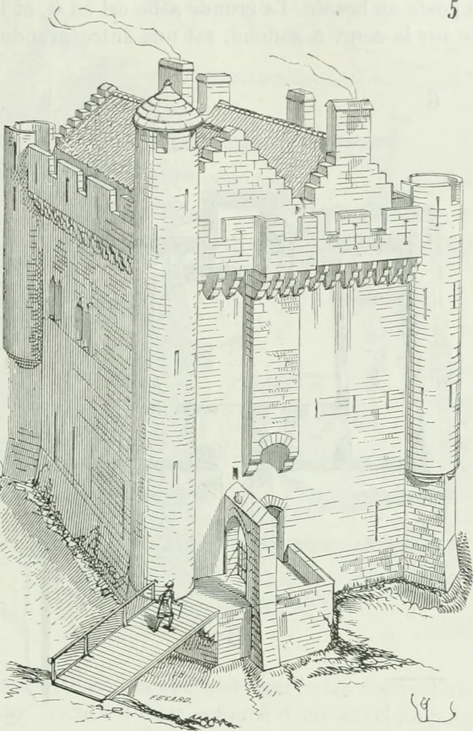 An illustration from Dictionnaire raisonné de l'architecture française du XIe au XVIe siècle, 1875, leaf 320