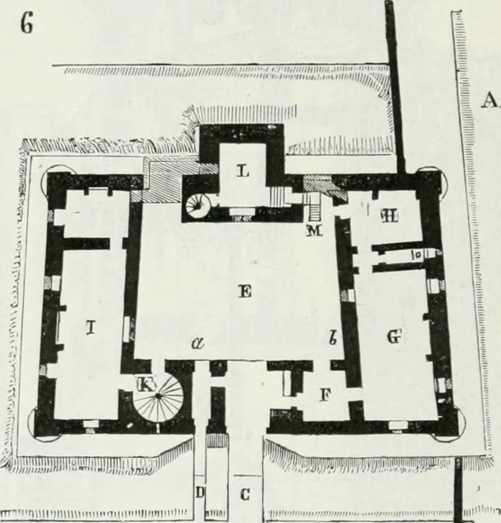 An illustration from Dictionnaire raisonné de l'architecture française du XIe au XVIe siècle, 1875, leaf 321