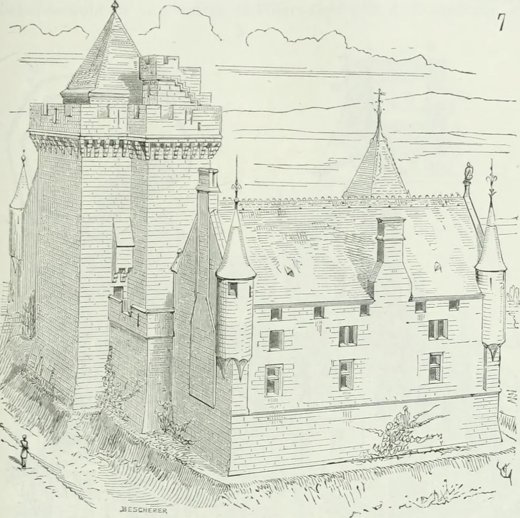 An illustration from Dictionnaire raisonné de l'architecture française du XIe au XVIe siècle, 1875, leaf 322