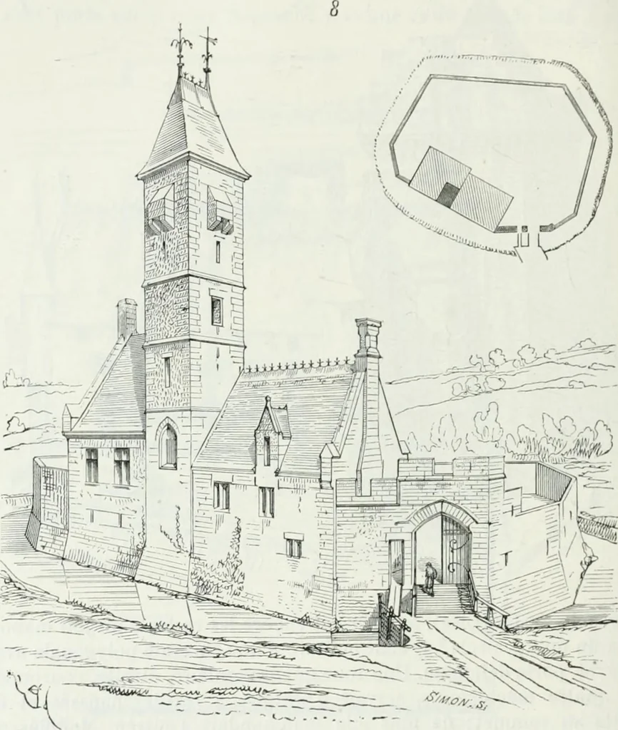 An illustration from Dictionnaire raisonné de l'architecture française du XIe au XVIe siècle, 1875, leaf 323