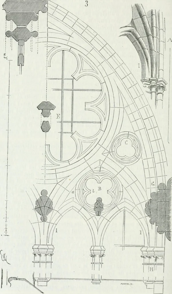 An illustration from Dictionnaire raisonné de l'architecture française du XIe au XVIe siècle, 1875, leaf 333