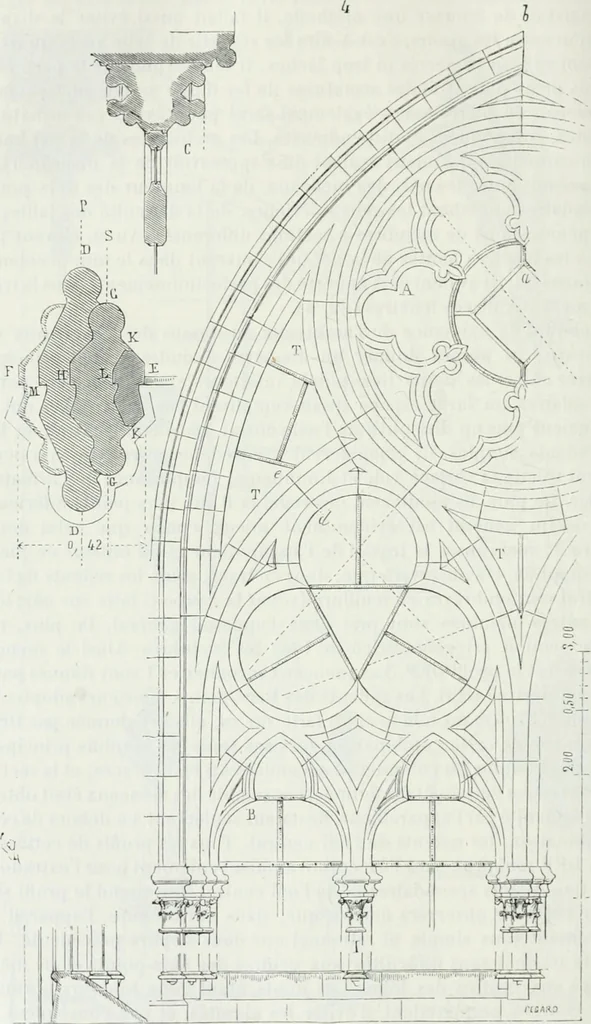 An illustration from Dictionnaire raisonné de l'architecture française du XIe au XVIe siècle, 1875, leaf 335