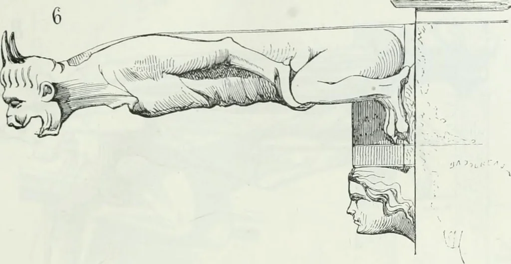 An illustration from Dictionnaire raisonné de l'architecture française du XIe au XVIe siècle, 1875, leaf 34