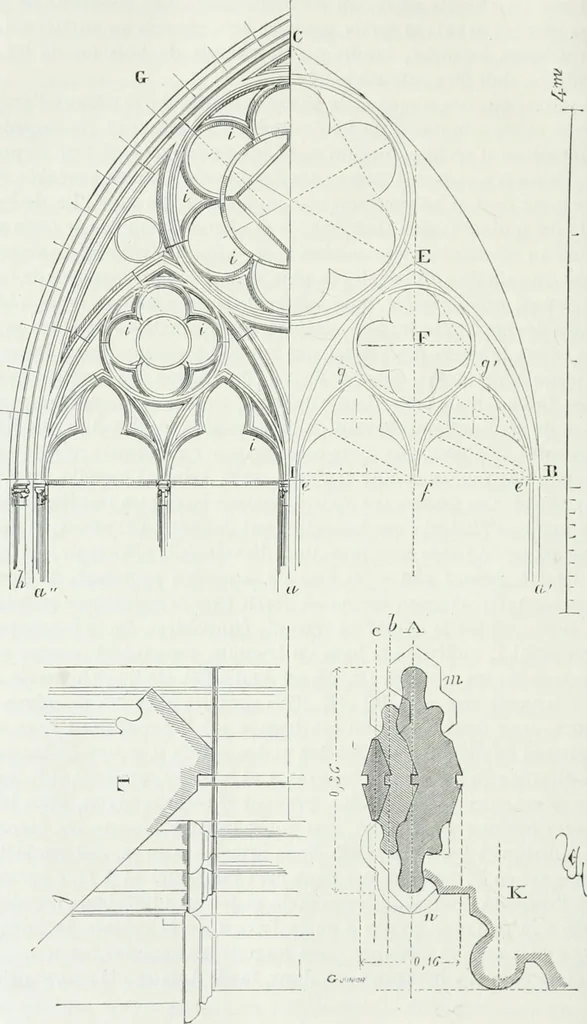 An illustration from Dictionnaire raisonné de l'architecture française du XIe au XVIe siècle, 1875, leaf 347