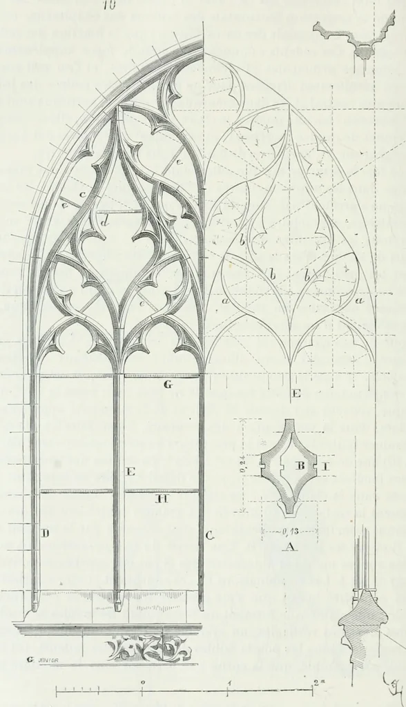 An illustration from Dictionnaire raisonné de l'architecture française du XIe au XVIe siècle, 1875, leaf 349