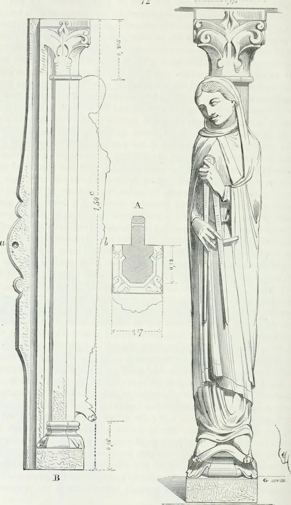 An illustration from Dictionnaire raisonné de l'architecture française du XIe au XVIe siècle, 1875, leaf 353