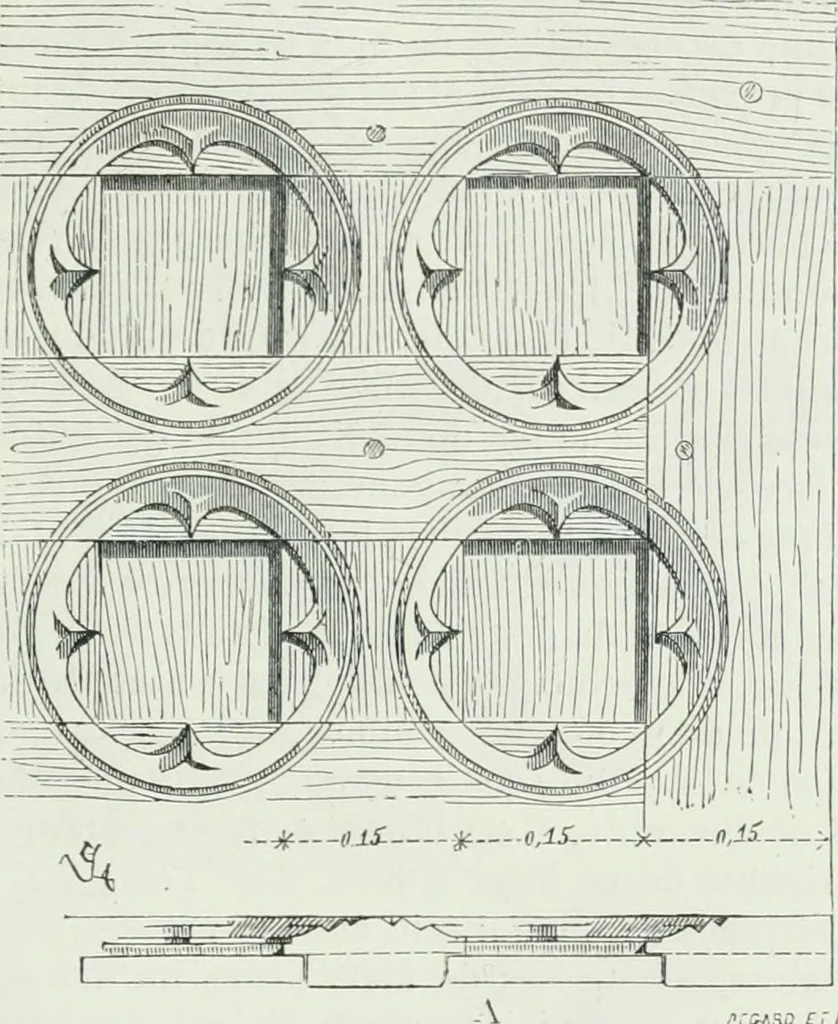 An illustration from Dictionnaire raisonné de l'architecture française du XIe au XVIe siècle, 1875, leaf 360