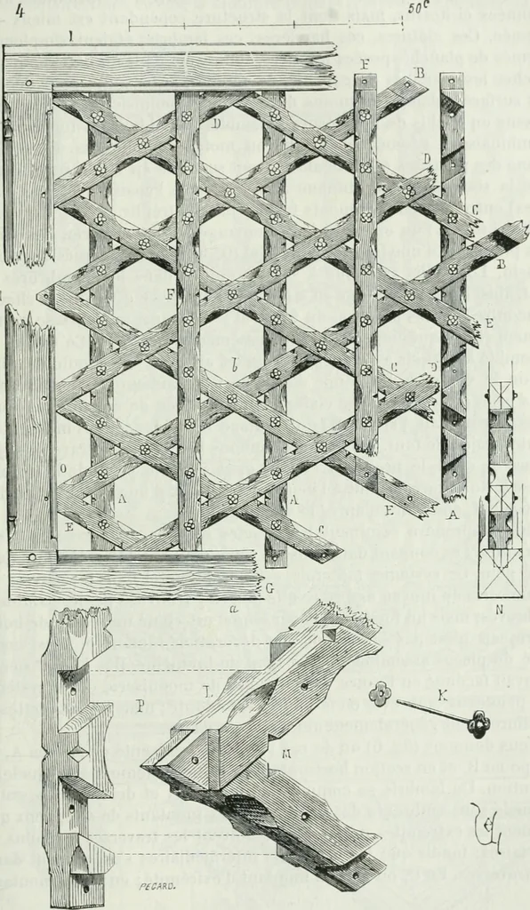 An illustration from Dictionnaire raisonné de l'architecture française du XIe au XVIe siècle, 1875, leaf 362
