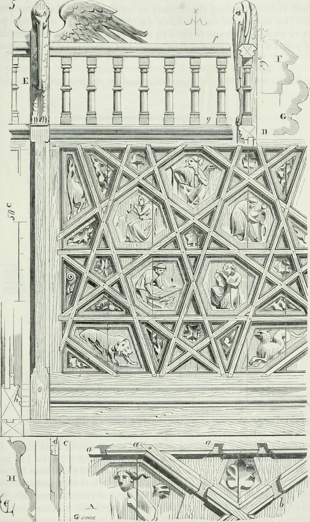 An illustration from Dictionnaire raisonné de l'architecture française du XIe au XVIe siècle, 1875, leaf 364