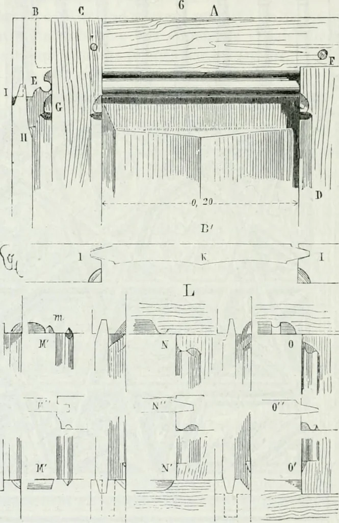 An illustration from Dictionnaire raisonné de l'architecture française du XIe au XVIe siècle, 1875, leaf 365