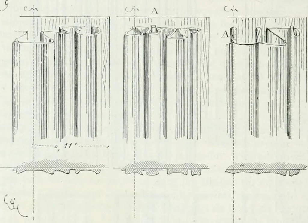 An illustration from Dictionnaire raisonné de l'architecture française du XIe au XVIe siècle, 1875, leaf 369